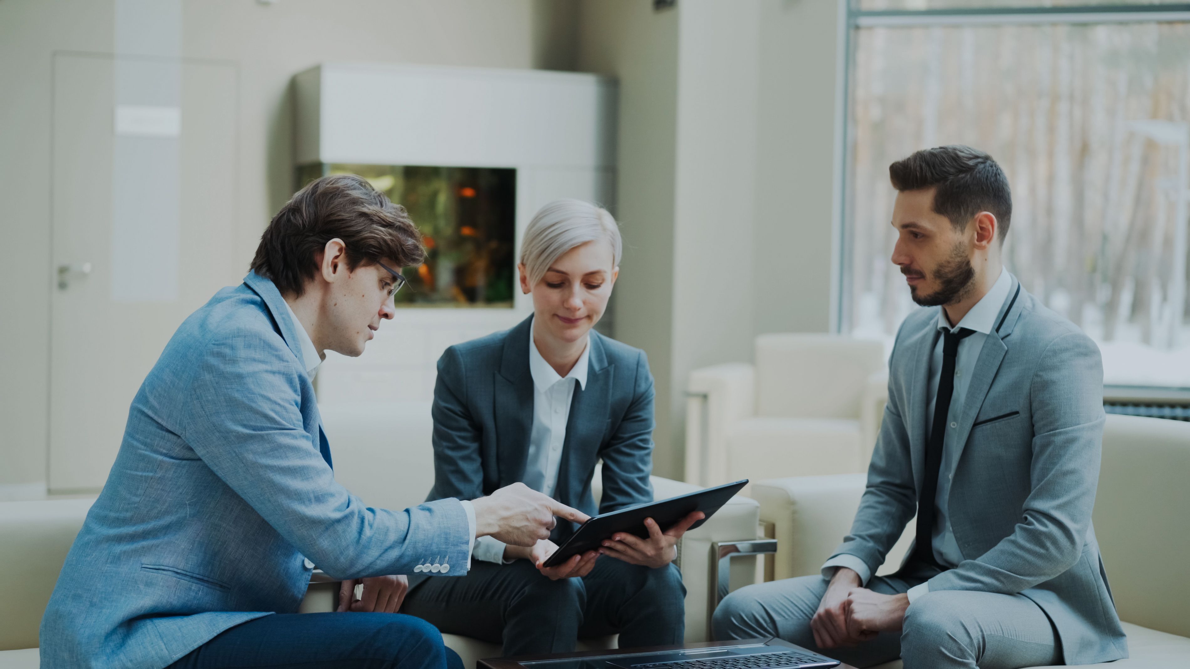 Modern business office and professional services