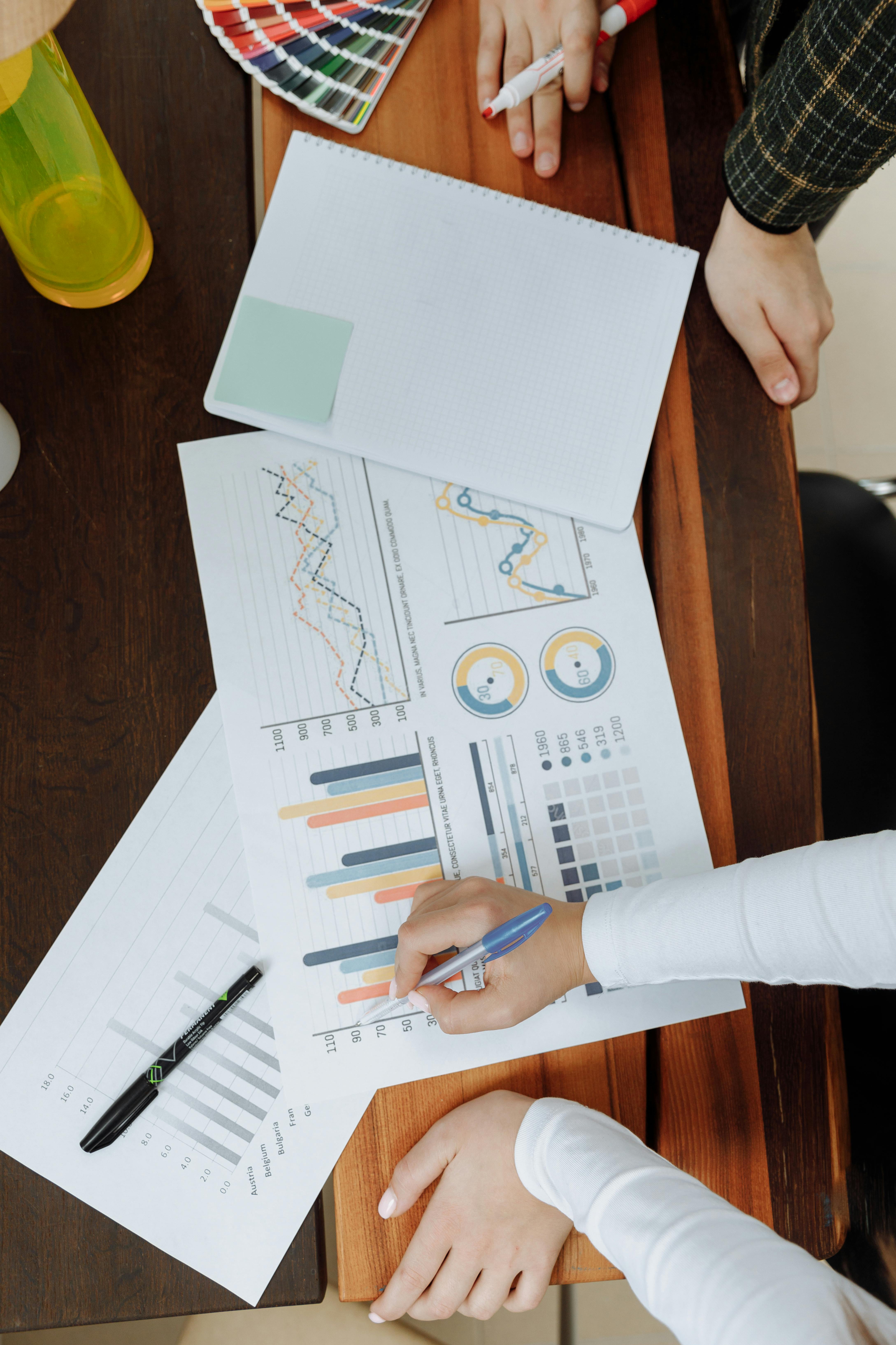 Professional financial consulting team at work